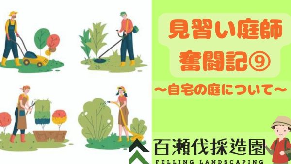 見習い庭師奮闘記⑨〜自宅の庭について〜